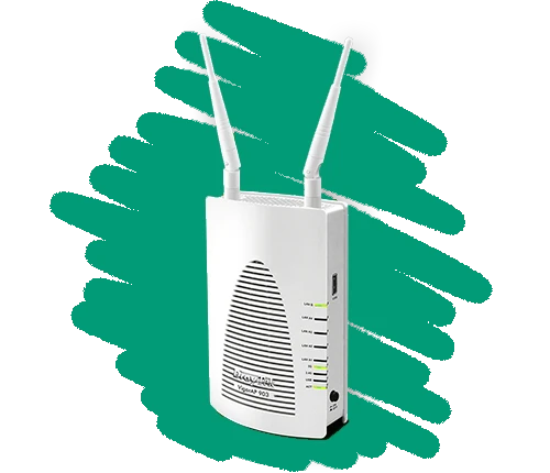 2 wifi-versterkers (DrayTek VigorAP 903) als welkomstcadeau bij Budget Thuis